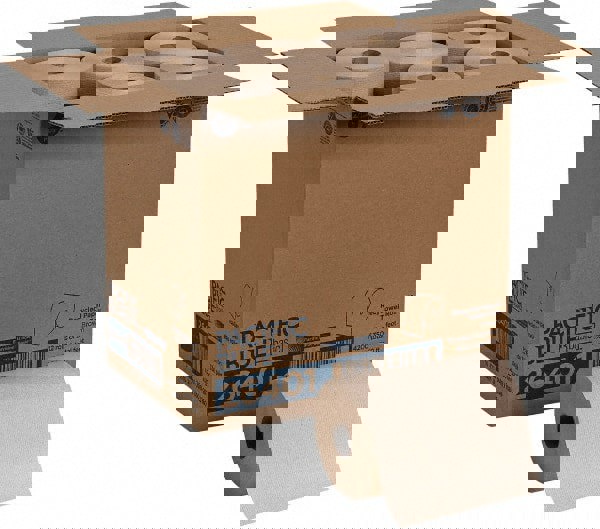 Pacific Blue Basic Nonperforated Paper Towels, 1-Ply, 7.88 x 350 ft, Brown, 12 Rolls/Carton